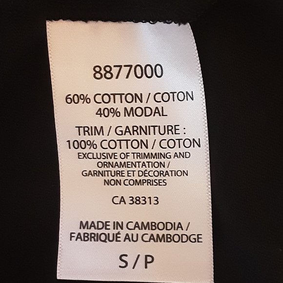 🌞 Bleu Gray New with Tags Cotton Modal Black Sleeveless Top Size Small - Picture 12 of 13